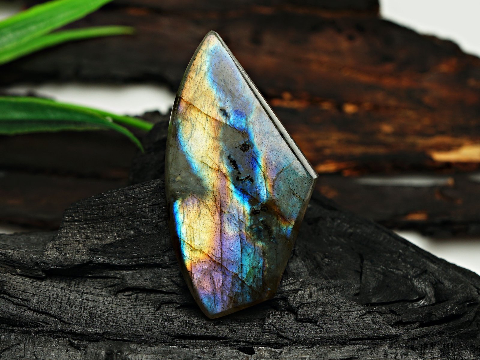 Labradorite aux reflets bleus