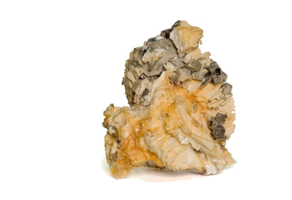 Apatite, cristaux bleu-vert