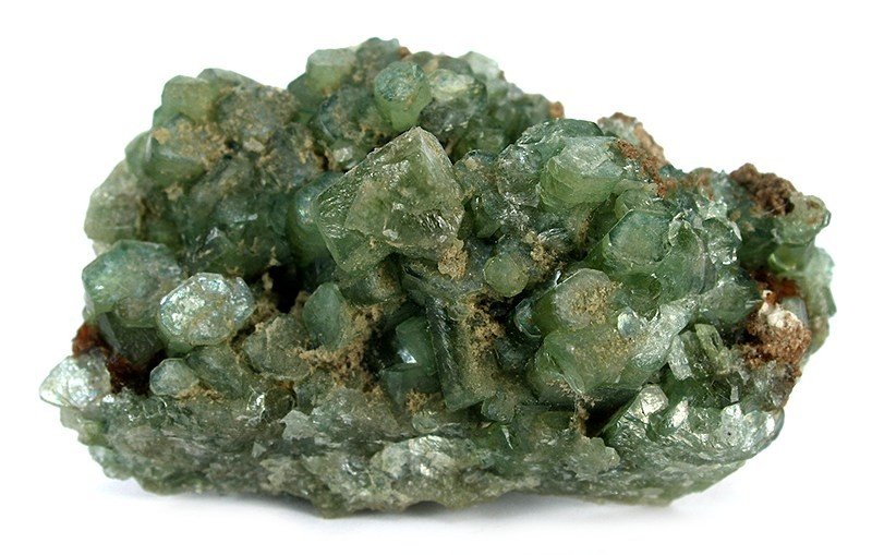 Ludlamite, cristaux vert pomme
