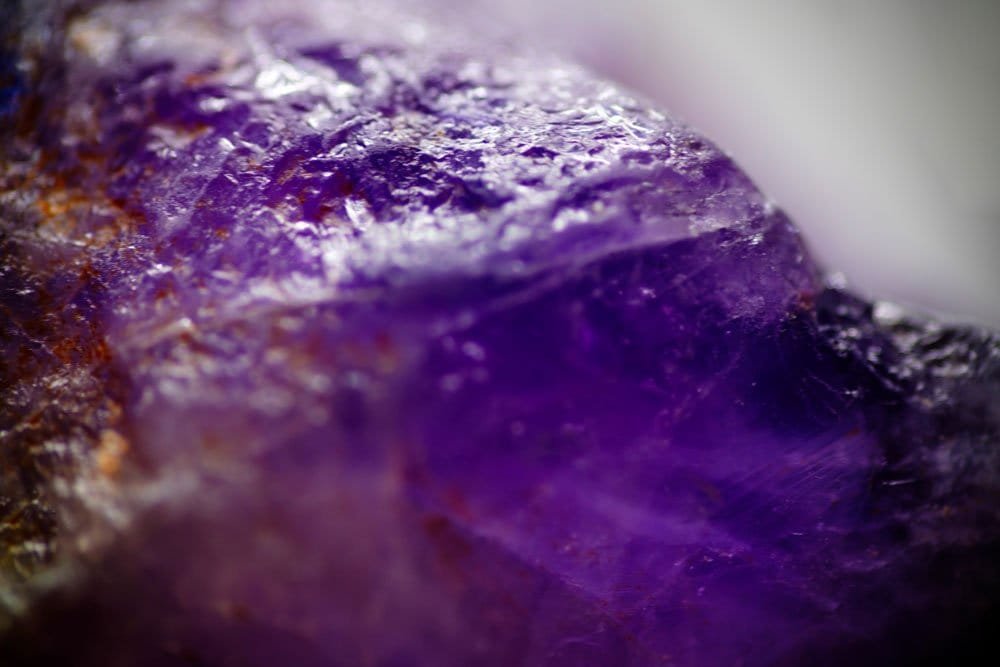 Amétrine, quartz violet et jaune