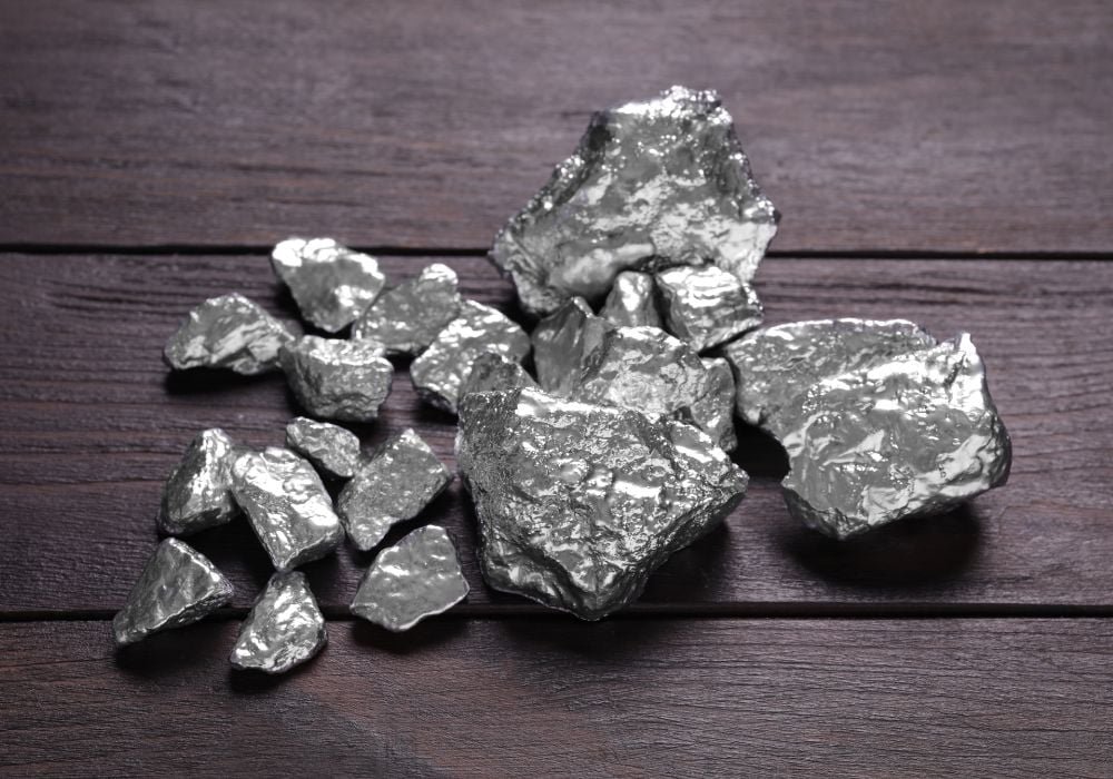 Argent natif en filaments