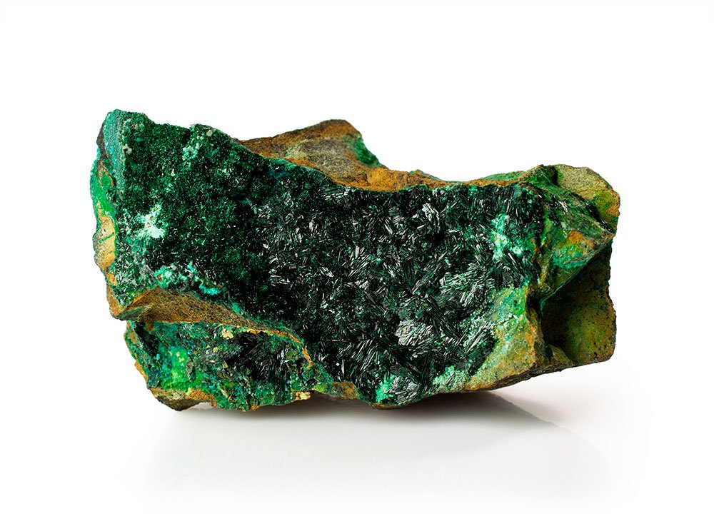 Atacamite vert émeraude en cristaux