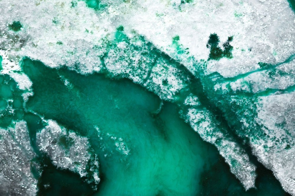 Variscite, vert pomme veiné